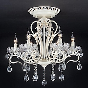 Люстра Eurosvet Etna 12205/6 белый Strotskis цвет плафона/подвески Прозрачный, цвет арматуры Белый-3