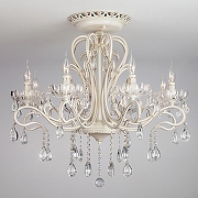 Люстра Eurosvet Etna 12205/8 белый Strotskis цвет плафона/подвески Прозрачный, цвет арматуры Белый