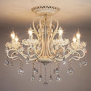 Люстра Eurosvet Etna 12205/8 белый Strotskis цвет плафона/подвески Прозрачный, цвет арматуры Белый-2