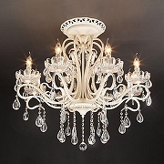 Люстра Eurosvet Etna 12205/8 белый Strotskis цвет плафона/подвески Прозрачный, цвет арматуры Белый-4