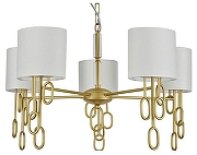 Люстра Indigo Amali 13026/5P Gold цвет плафона/подвески Слоновая кость, цвет арматуры Золото