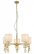 Люстра Indigo Amali 13026/5P Gold цвет плафона/подвески Слоновая кость, цвет арматуры Золото-1