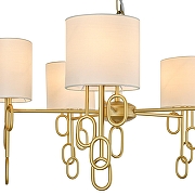 Люстра Indigo Amali 13026/5P Gold цвет плафона/подвески Слоновая кость, цвет арматуры Золото-2