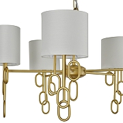 Люстра Indigo Amali 13026/5P Gold цвет плафона/подвески Слоновая кость, цвет арматуры Золото-3