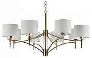 Люстра Indigo Boheme 13031/8P Brass цвет плафона/подвески Слоновая кость, цвет арматуры Бронза, Прозрачный