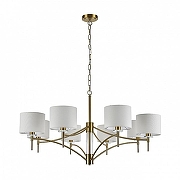 Люстра Indigo Boheme 13031/8P Brass цвет плафона/подвески Слоновая кость, цвет арматуры Бронза, Прозрачный-2