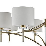 Люстра Indigo Boheme 13031/8P Brass цвет плафона/подвески Слоновая кость, цвет арматуры Бронза, Прозрачный-4
