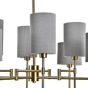 Люстра на штанге Indigo Plisse 13033/8R Brass цвет плафона/подвески Коричневый, цвет арматуры Бронза-2