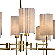 Люстра на штанге Indigo Plisse 13033/8R Brass цвет плафона/подвески Коричневый, цвет арматуры Бронза-3