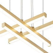 Люстра Indigo Paralleli 14017/4P Gold цвет плафона/подвески Белый, Золото, цвет арматуры Золото-3