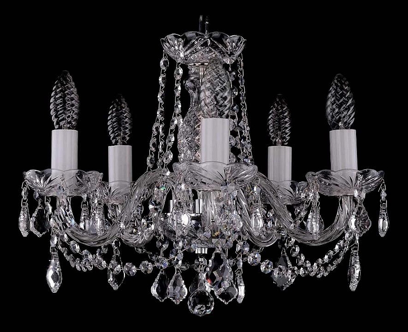 Люстра Bohemia Ivele Crystal 1402 1402/5/141/Ni/Leafs 
