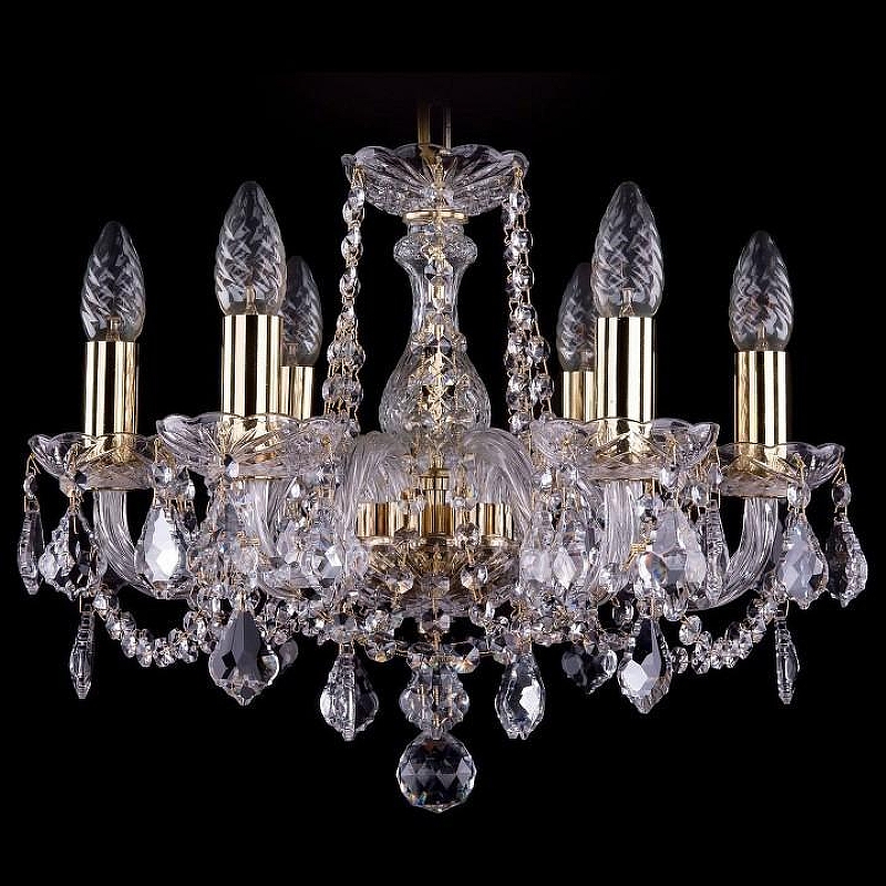Люстра Bohemia Ivele Crystal 1402 1402/6/141/G/Leafs 