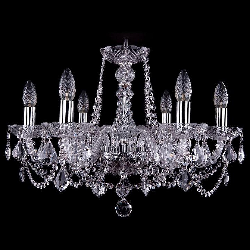 Люстра Bohemia Ivele Crystal 1402 1402/6/195/Ni/Leafs 