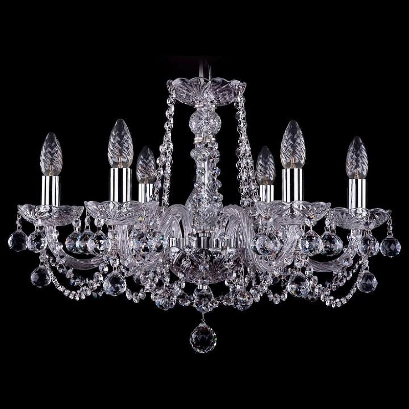 Люстра Bohemia Ivele Crystal 1402 1402/6/195/Ni/Balls 