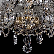 Люстра Bohemia Ivele Crystal 1402 1402/6_3/195/G цвет плафона/подвески Прозрачный, цвет арматуры Золото, Прозрачный-3