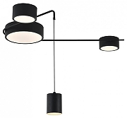 Люстра Indigo Modulo 14028/4С Black цвет плафона/подвески Белый, Черный, цвет арматуры Черный