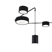 Люстра Indigo Modulo 14028/5С Black цвет плафона/подвески Белый, Черный, цвет арматуры Черный-4
