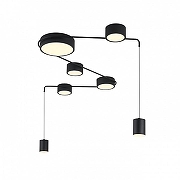 Люстра Indigo Modulo 14028/7С Black цвет плафона/подвески Белый, Черный, цвет арматуры Черный-3