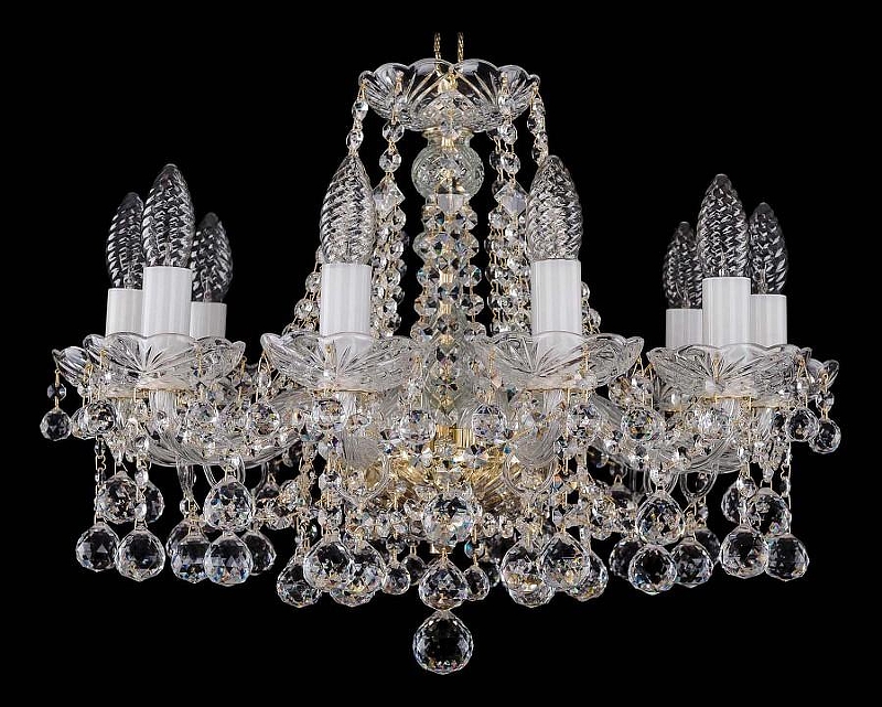 Люстра Bohemia Ivele Crystal 1413 1413/10/165/G/Balls 