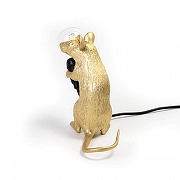 Зверь световой Seletti Mouse Lamp 15231 цвет арматуры Золото-1