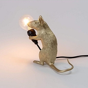Зверь световой Seletti Mouse Lamp 15231 цвет арматуры Золото-2
