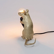 Зверь световой Seletti Mouse Lamp 15231 цвет арматуры Золото-4