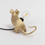 Зверь световой Seletti Mouse Lamp 15231 цвет арматуры Золото-6