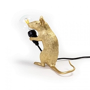Зверь световой Seletti Mouse Lamp 15231 цвет арматуры Золото-7