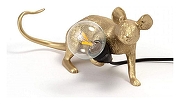 Зверь световой Seletti Mouse Lamp 15232 цвет арматуры Золото