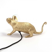 Зверь световой Seletti Mouse Lamp 15232 цвет арматуры Золото-2