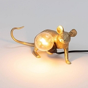 Зверь световой Seletti Mouse Lamp 15232 цвет арматуры Золото-4