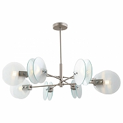 Люстра на штанге iLamp Panorama 15598-8 SN+CL 