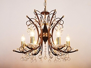 Люстра Doge Luce 159 159LO6FP-904 цвет плафона/подвески Прозрачный, цвет арматуры Бронза-2