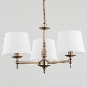 Люстра Adilux Roksana 16074 цвет плафона/подвески Белый, цвет арматуры Бронза