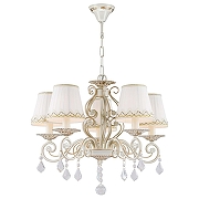 Люстра Favourite Musa 1734-5P цвет слоновая кость с золотым рисунком-1