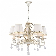 Люстра Favourite Musa 1734-5P цвет слоновая кость с золотым рисунком-1