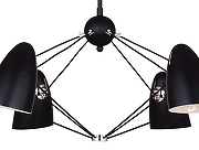 Люстра на штанге Favourite Humpen 1757-6P цвет плафона/подвески Черный, цвет арматуры Хром, Черный-1