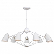 Люстра на штанге Favourite Humpen 1758-9P цвет плафона/подвески Белый, цвет арматуры Белый, Золото