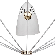 Люстра на штанге Favourite Humpen 1758-9P цвет плафона/подвески Белый, цвет арматуры Белый, Золото-2