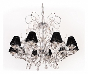 Люстра Doge Luce 190037 190037 цвет плафона/подвески Прозрачный, Черный, цвет арматуры Хром