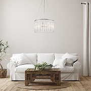 Люстра Escada Astley 2104/6S цвет плафона/подвески Прозрачный, цвет арматуры Хром-5