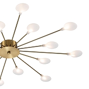 Люстра Escada Starfall 2109/16 Copper цвет плафона/подвески Белый, цвет арматуры Медь-3