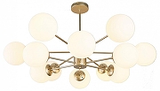Люстра на штанге Escada ETHEREAL 2110/12P Gold цвет плафона/подвески Белый, цвет арматуры Шампань