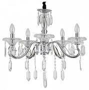 Люстра Escada Fantail 2111/5P Chrome цвет плафона/подвески Прозрачный, цвет арматуры Хром