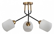 Люстра на штанге Escada Bond 2113/3P Copper/Black цвет плафона/подвески Белый, цвет арматуры Медь, Черный