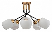 Люстра на штанге Escada Bond 2113/5P Copper/Black цвет плафона/подвески Белый, цвет арматуры Медь, Черный