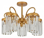 Люстра на штанге Escada Lofoyi 2116/5P цвет плафона/подвески Прозрачный, Шампань, цвет арматуры Шампань