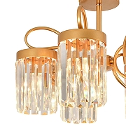 Люстра на штанге Escada Lofoyi 2116/5P цвет плафона/подвески Прозрачный, Шампань, цвет арматуры Шампань-2