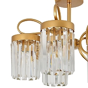 Люстра на штанге Escada Lofoyi 2116/5P цвет плафона/подвески Прозрачный, Шампань, цвет арматуры Шампань-3