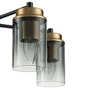 Люстра на штанге Escada D1nasty 2118/5P цвет плафона/подвески Светло-серый, цвет арматуры Бронза, Черный-3